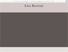 Tablet Screenshot of lisabastoni.com